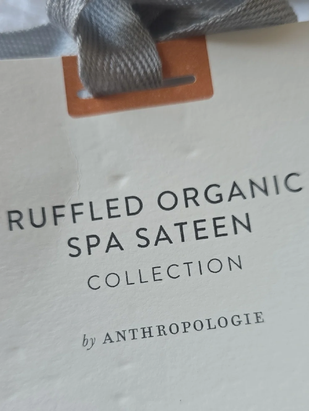 Organic Cotton Spa Sateen Ruffled Duvet Cover